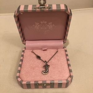 JUICY COUTURE “J” EMBELLISHED NECKLACE